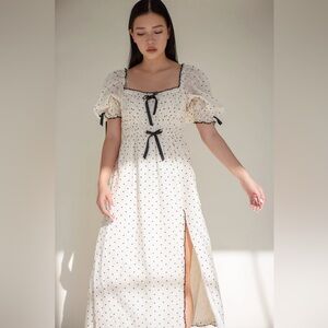 For Love & Lemons Eden Polka Dot Heart Dress